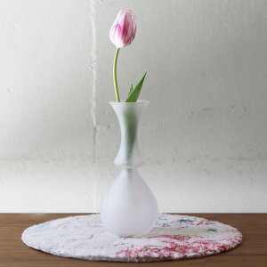 Y?KI ([L) flower vase NILE [Frost]