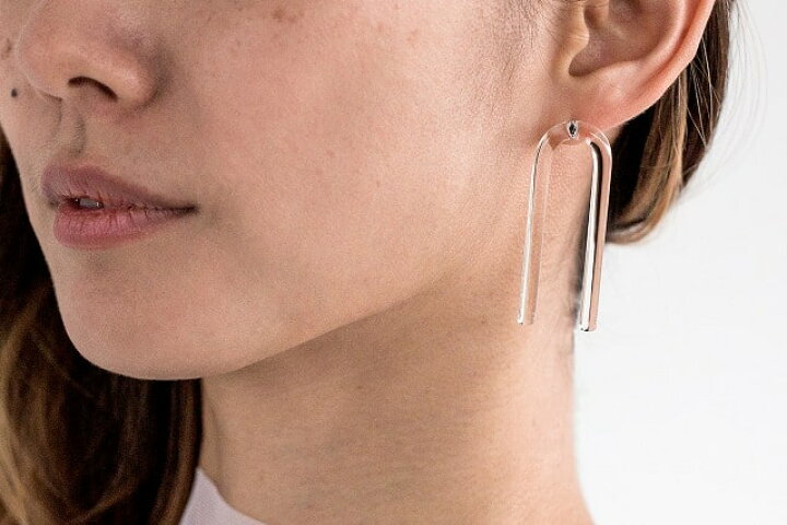 楽天市場】_cthruit シースルーイット stick_U earring ピアス 【Clear 