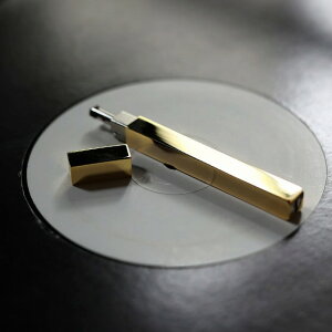 TSUBOTA PEARL (ؓcp[) Queue Metal Polished Slim stick lighter [Gold×Silver] C^[