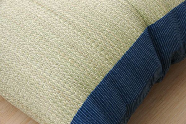 低反発ウレタンチップ入り い草枕 「サブレ 低反発枕 箱付」 ブルー 約50×30cm | 家具・インテリア　フリーシュ