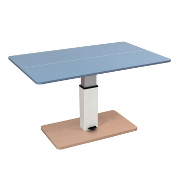 UNIVER ユニバー 昇降式テーブル兼卓球台 ライトブルー×ナチュラル 専用ネット(レッド×ブラック)付き SHT-2 | 家具・インテリア　 フリーシュ