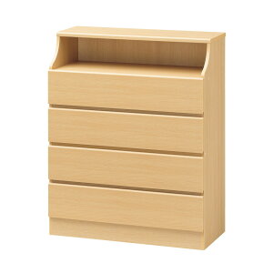 チェスカ 引き出し収納 チェスト ナチュラル 引き出し4段 たんす 幅90cm