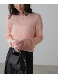 【SALE／50%OFF】前後2Wayメッシュニット FREE'S MART フリーズ マート トップス ニット ピンク ベージュ グレー ブラック【RBA_E】[Rakuten Fashion]
