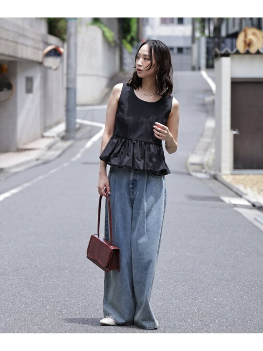 楽天市場】【SALE／30%OFF】バルーンペプラムノースリブラウス FREE