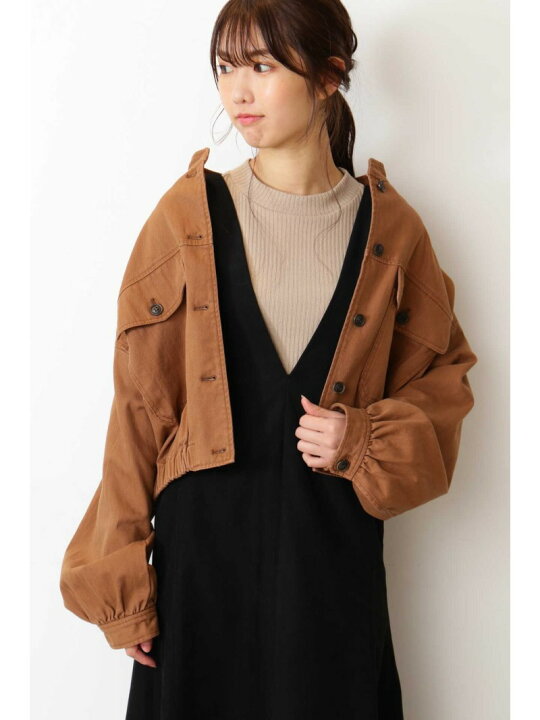 楽天市場】【SALE／70%OFF】◇ボリュームスリーブミリタリーショート 