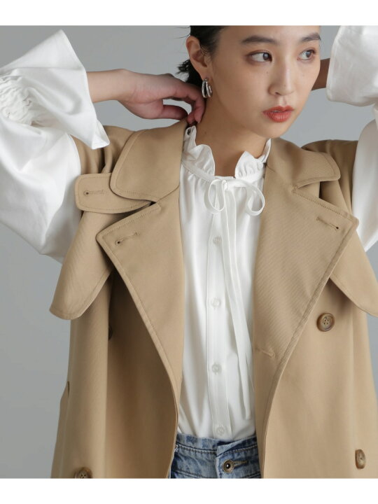 楽天市場】【SALE／50%OFF】袖取り外し2Wayミドル丈トレンチコート  