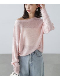 【SALE／40%OFF】[MFM]きらきらスパンコールニット FREE'S MART フリーズ マート トップス ニット ホワイト グレー ピンク【RBA_E】[Rakuten Fashion]