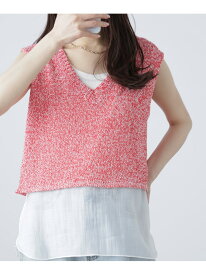 【SALE／50%OFF】[MFM]MIXカラーニットベスト FREE'S MART フリーズ マート トップス ニット ブラック グリーン レッド イエロー【RBA_E】[Rakuten Fashion]