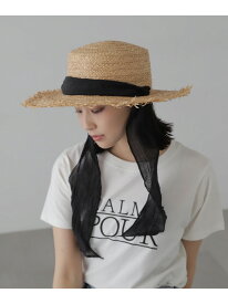 ラフィアフリンジカンカン帽 FREE'S MART フリーズ マート ファッション雑貨 マフラー・ストール・ネックウォーマー ブラック【先行予約】*【送料無料】[Rakuten Fashion]