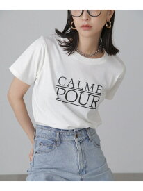 ロゴTシャツ FREE'S MART フリーズ マート トップス カットソー・Tシャツ ピンク ホワイト[Rakuten Fashion]
