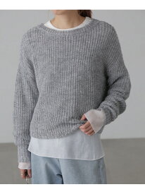 【SALE／70%OFF】[MFM]スパンコールカタアゼニット FREE'S MART フリーズ マート トップス ニット グレー ブルー ホワイト【RBA_E】[Rakuten Fashion]