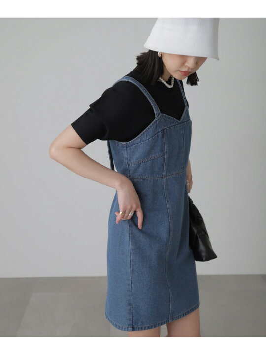 楽天市場】【SALE／60%OFF】デニムミニジャンパースカート FREE