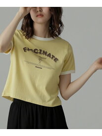 【SALE／40%OFF】ロゴプリントリンガーTシャツ FREE'S MART フリーズ マート トップス カットソー・Tシャツ レッド ホワイト イエロー【RBA_E】[Rakuten Fashion]