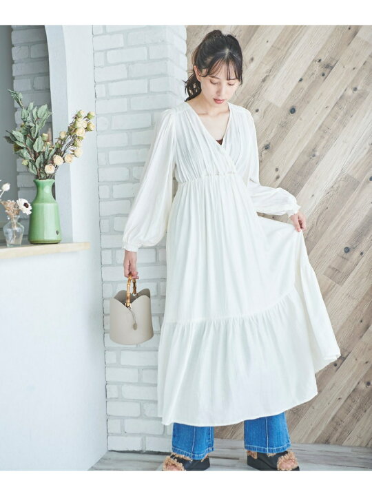 楽天市場】【SALE／20%OFF】カシュクールティアードワンピース FREE 