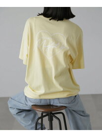 バックハートプリントビッグTシャツ FREE'S MART フリーズ マート トップス カットソー・Tシャツ イエロー ブラック ホワイト【送料無料】[Rakuten Fashion]