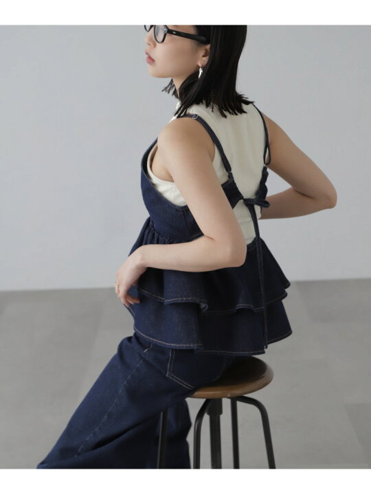 楽天市場】【SALE／60%OFF】デニムフリルキャミソール FREE
