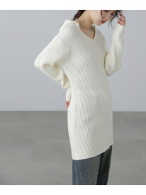 【SALE／70%OFF】フード付きニットミニワンピース FREE'S MART フリーズ マート ワンピース・ドレス ワンピース ホワイト グレー【RBA_E】[Rakuten Fashion]