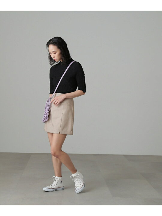 楽天市場】【SALE／50%OFF】麻調ハイウエストミニスカート FREE 