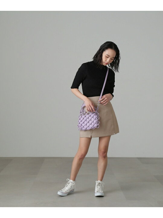 楽天市場】【SALE／50%OFF】麻調ハイウエストミニスカート FREE 