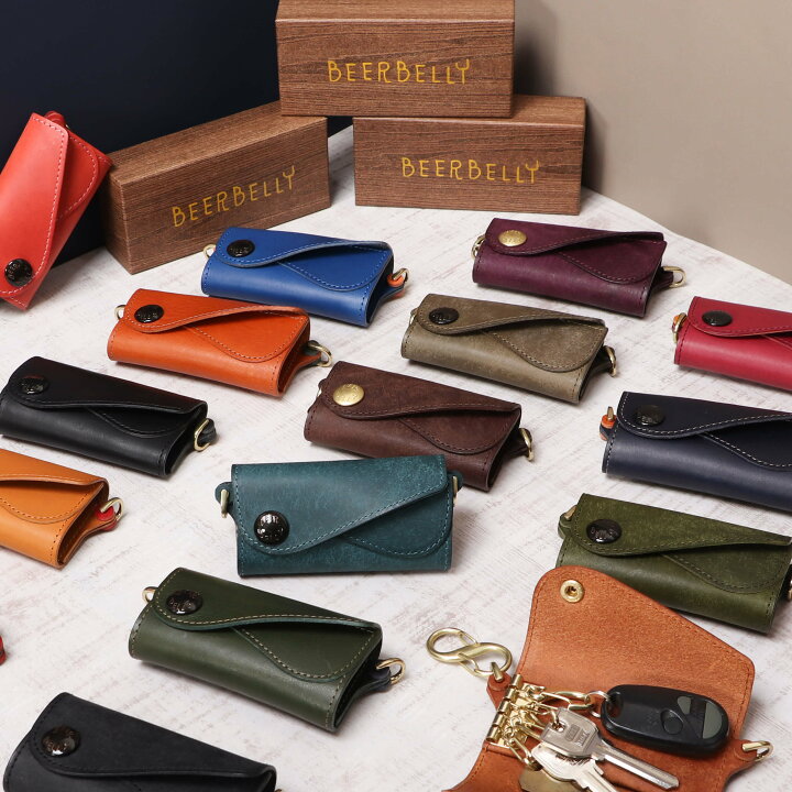 楽天市場】キーケース メンズ ビアベリー スマートキーケース ダブル  