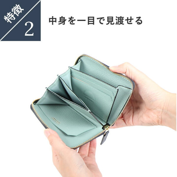 楽天市場】ラルコバレーノ ラウンドジップミニウォレット コンパクト 
