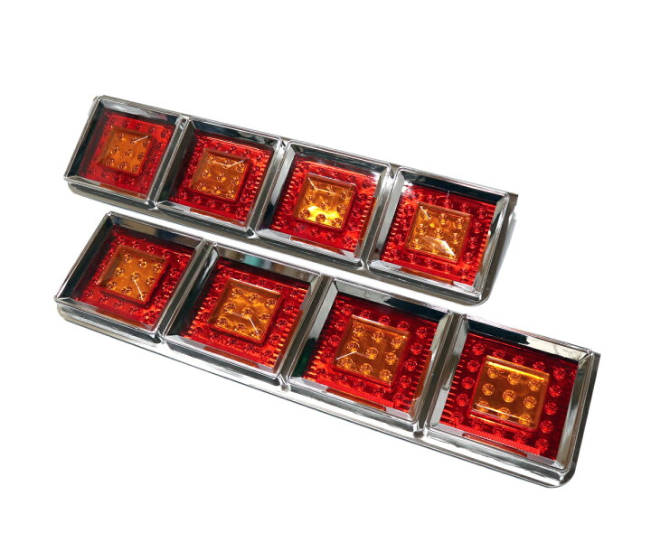 楽天市場】24Vトラック用テールランプ4連 LED 日野 テール 角型 薄型 4 