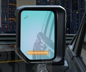 ランクル250 ランドクルーザー250 ドアミラーレンズ 広角ワイドミラー ヒーター対応 シーケンシャルウィンカー ブルー