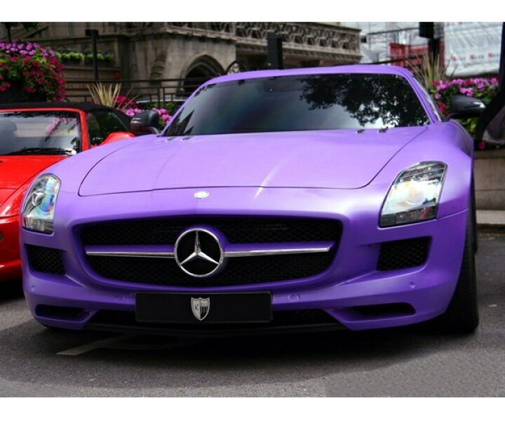 楽天市場 艶消し紫 マットパープル カーラッピングフィルム エア抜き溝仕様 伸縮 エアフリー カッティングシート152x100cm フリーステージ楽天市場店