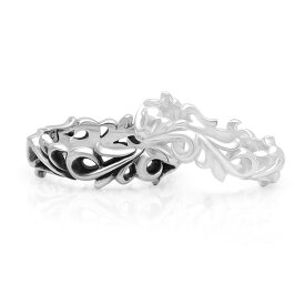 FREE STYLE 公式サイト アラベスク 唐草模様 シルバー ペアリング ペアアクセサリー ペア 指輪・リング 記念日 プレゼント ギフト FSR622B-622W セット シンプル フリースタイル 【送料無料】