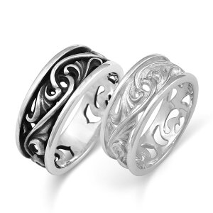 FREE STYLE 公式サイト アラベスク 唐草模様 シルバー ペアリング ペアアクセサリー ペア 指輪・リング 記念日 プレゼント ギフト FSR913B-913W セット シンプル フリースタイル 【送料無料】