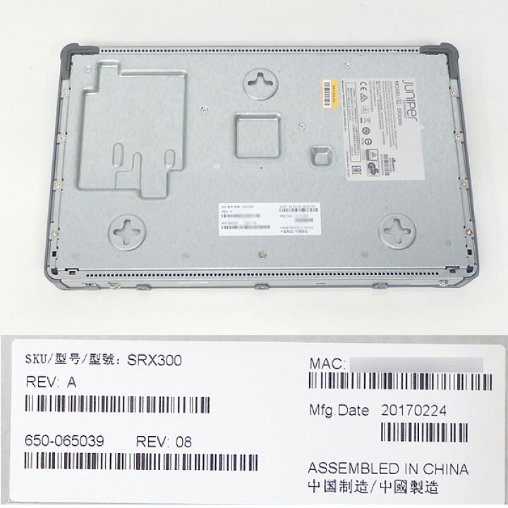 楽天市場】□＃Juniper/ジュニパー SRX300 サービスゲートウェイ 初期 