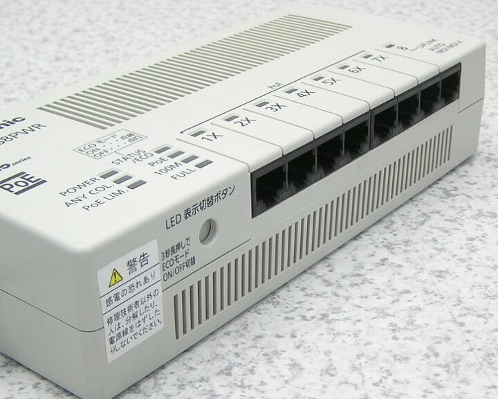 楽天市場】□□Panasonic/パナソニック PoE給電スイッチングハブ 