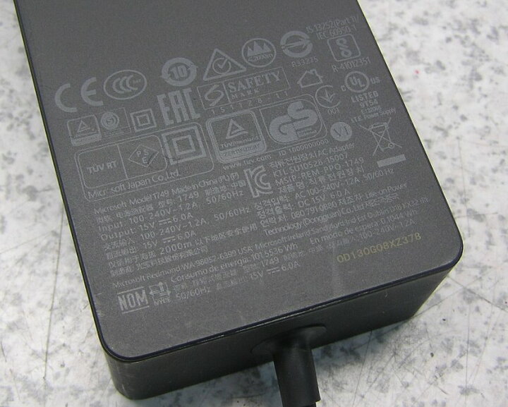 楽天市場】□□Microsoft/マイクロソフト 純正 ACアダプター（Surface 