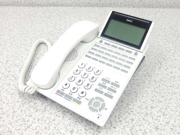 □■※ NEC AspireWX 24ボタンデジタル多機能電話機 DT500Series DTK-24D-1D(WH)TEL  多様な機能性とスマートなデザイン 示名状付き 動作確認 綺麗めです! 【中古】 送料無料 | フリースタイルジャパン