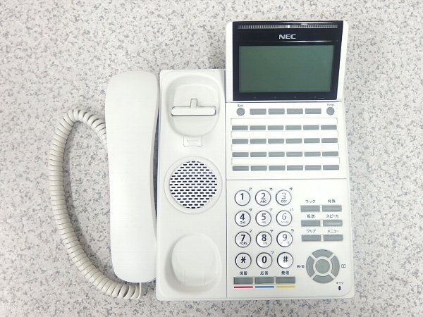□■※ NEC AspireWX 24ボタンデジタル多機能電話機 DT500Series DTK-24D-1D(WH)TEL  多様な機能性とスマートなデザイン 示名状付き 動作確認 綺麗めです! 【中古】 送料無料 | フリースタイルジャパン