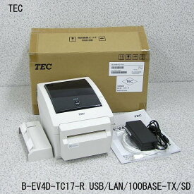 □■β TEC/東芝テック ラベルプリンタ B-EV4D-TC17-R 感熱/USB/LAN/100BASE/SDカード対応 動作確認OK/印字良好 元箱付【中古】送料無料