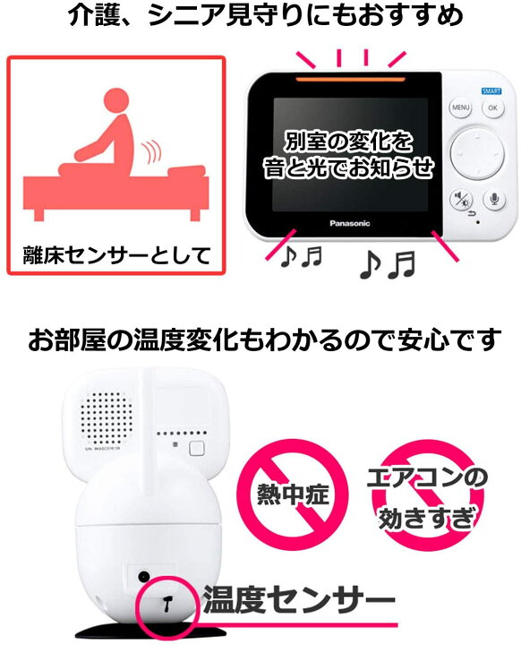 楽天市場 ベビーモニター Panasonic レンタル 1ヶ月 赤ちゃん 見守り 屋内カメラ 設定不要 育児 監視カメラ みまもり 介護 シニア 温度センサー 禁煙保管 アルコール消毒済み カメラレンタル フリースタイル