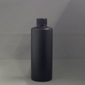 プラスチック容器 PE平キャップボトル300ml 黒