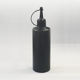プラスチック容器 PEトンガリノズルボトル300ml黒トンガリ黒