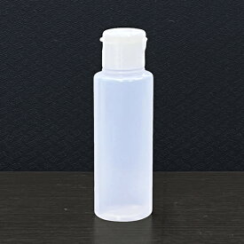 バイオマスプラスチック容器(植物由来の原料)LDPEワンタッチキャップボトル100ml原色(半透明)キャップ白