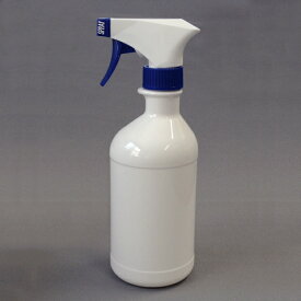 プラスチック容器 スプレーボトル PETガンスプレーボトル500ml乳白色円柱形スプレーブルー　CALI-500PETW-B