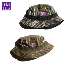 GUNG HO/ガンホー VINTAGE-REVERSIBLE BUCKET HAT MADE IN USA/リバーシブルバケットハット・2color