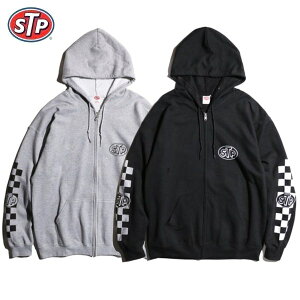 �y�Z�[��20%OFF�zSTP/�G�X�e�B�[�s�[ CHECKER LOGO ZIP-UP HOODIE/�W�b�v�A�b�v�t�[�f�B�[�E2color