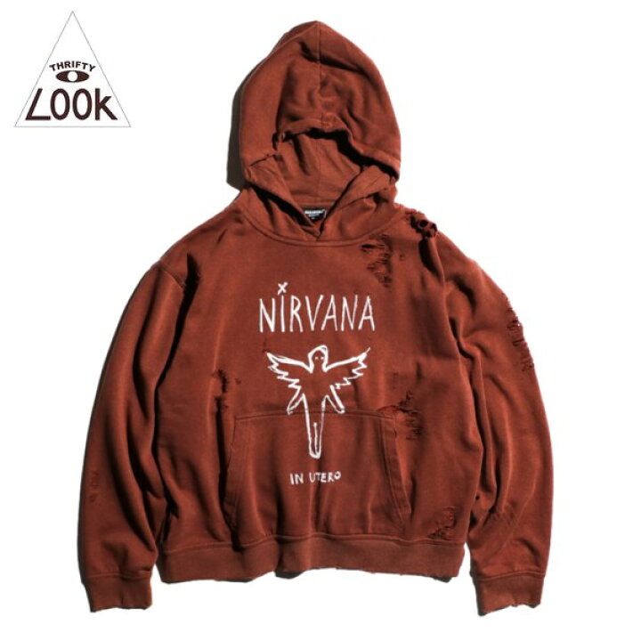 楽天市場】THRIFTY LOOK / WORN-OUT BAND HOODIE 