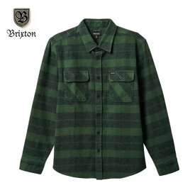 【セール30%OFF】BRIXTON/ブリクストン BOWERY HEAVY WEIGHT LS FLANNEL/フランネルシャツ・FOREST GREEN