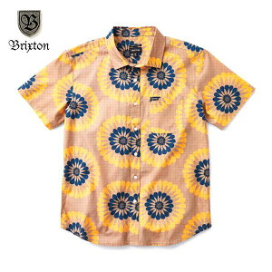 �y�Z�[��40%OFF�zBRIXTON/�u���N�X�g�� CHARTER PRINT SS WVN/�V���[�g�X���[�u�V���c�EMOJAVE/GOLDEN GLOW