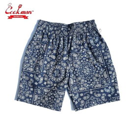 COOKMAN/クックマン Chef Short Pants/シェフショートパンツ・「Paisley」 Navy