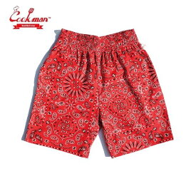 COOKMAN/クックマン Chef Short Pants/シェフショートパンツ・「Paisley」 Red