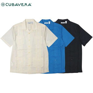 CUBAVERA/�L���[�o�x�� AUTHENTIC EMBROIDERED GUAYABERA SHIRT/�L���[�o�V���c CUWS8060DS�E3color