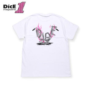 �y�Z�[��30%OFF�zDICE MAGAZINE/�_�C�X�}�K�W�� CHAINS SKUD SS TEE/T�V���c�EWHITE
